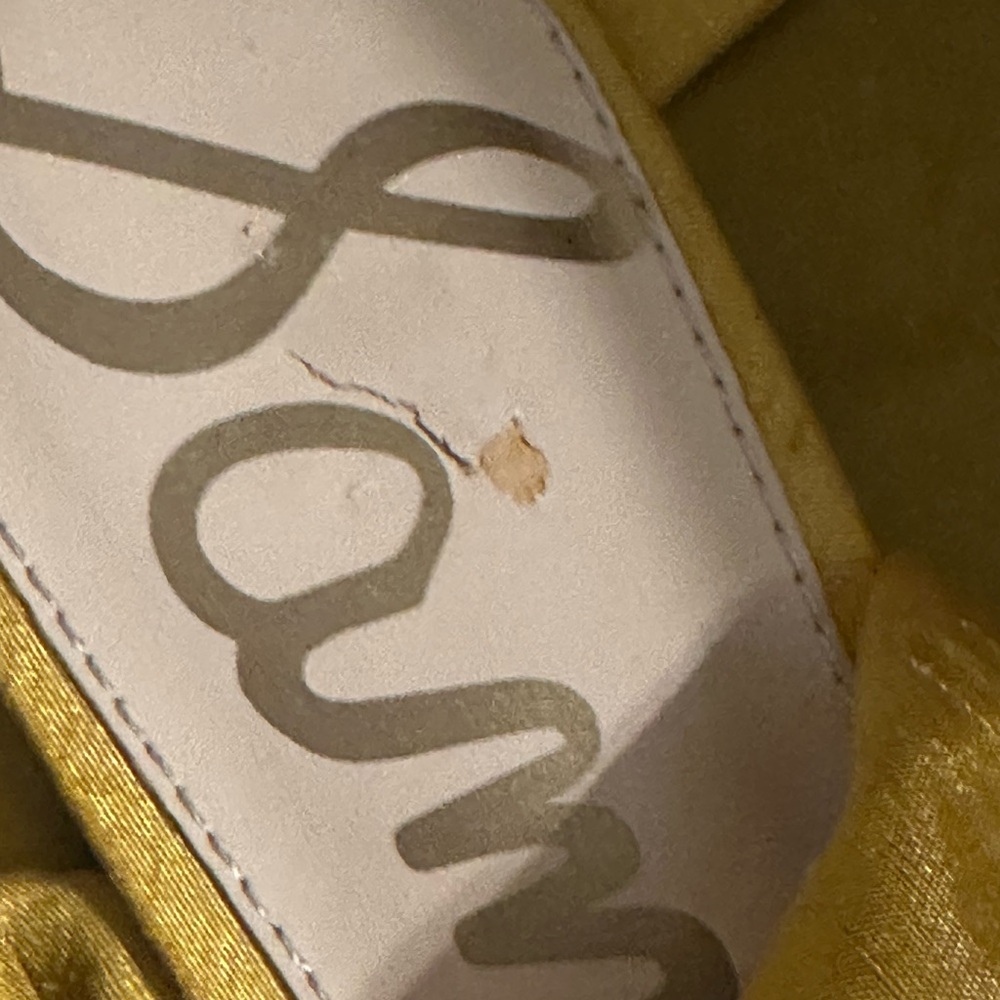 Sam Edelman Gold Lace Up Flats Size 81/2 - Picture 5 of 9